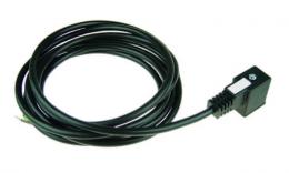 Standard plug for magnetic coil with LED 24 V cable