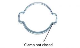 Clamp not closed