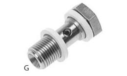 Stainless steel banjo bolt external thread - dimensions