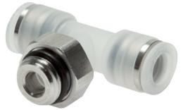 T-screw-in couplings push-in, cylindrical thread, PP