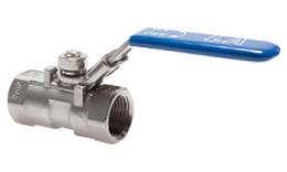 1-piece stainless steel ball valves with reduced passage to 63 bar