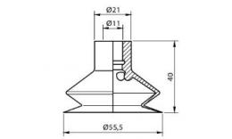 Vacuum cup, diameter 56 mm