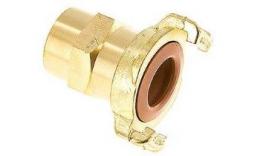 Garden hose quick coupling with screw connection Brass KTW