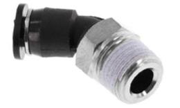 Kolano wkręcane 45 stopni z gwintem stożkowym, 4mm, R 1-8'', mini