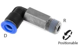 Acoplamento push-in de joelho longo com O-ring, 6mm, R 1-8'' - dimensões