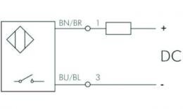 Schakelsymbool 2-geleider Solid-State sensor