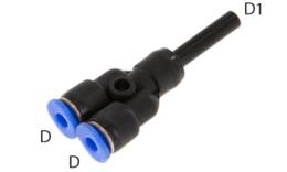 IQS - Y steel insteek mini koppeling - afmetingen