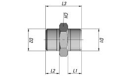 Drawing - Straights with conical thread