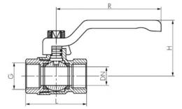 Kogelkraan Eco-line tekening