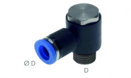 IQS - Elbow push in fitting, outer hexagon socket O-ring