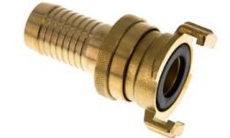 Safety garden hose quick coupling with hose connection