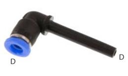 IQS - knie steel verloop koppeling insteek mini - afmetingen