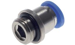 Giunto a vite a innesto diritto O-ring alloggiamento rotondo