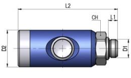 Insert spot outdoor wire Euro 7.4 Drawing