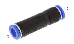 Conector con válvula de cierre - dimensiones Conector con válvula de cierre - dimensiones