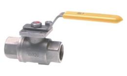 Stainless steel gas ball valves 2-part