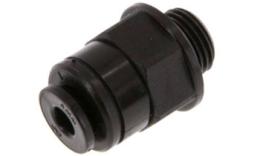 Straight screw-in coupling with cylindrical thread, POM