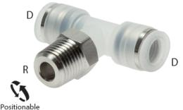 T-screw-in couplings push-in, PP_RVS