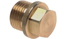 Plug with hexagon socket and band, with BSPT thread Brass