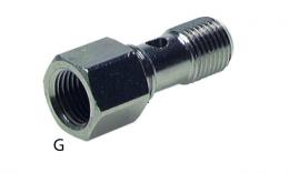 Banjo bolt hollow screw female thread