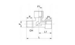 T-piece dimensions (outside / inside / inside)