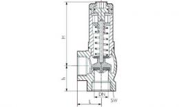 Pressure relief valve drawing