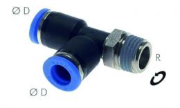 IQS - L push in screw-in coupling conical thread