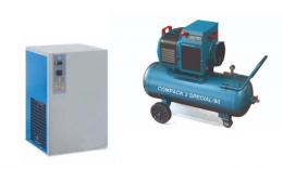 Compressors, dryers, boilers and parts