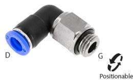 Rotary coupling with cylindrical thread and ball bearing Rotary coupling with cylindrical thread and ball bearing