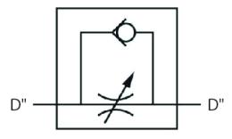 Inline-snelheidsregelventiel voor inch-slang - stroomdiagram