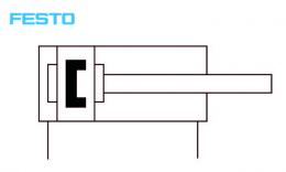 Festo ronde cilinder DSNU_Tekening