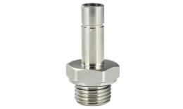 Screw-in stem nipple for plug-in coupling, Nickel-plated brass