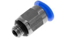 Rechte push-in inschroefkoppeling, 4mm, M5, mini