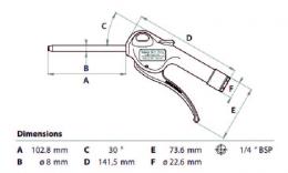 Air blow guns safety 14 Drawing