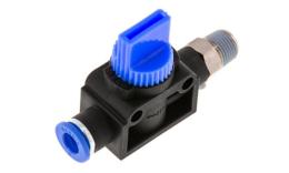 3-2-way valves with external thread and push-in thread hose