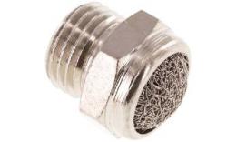Marmitta G 1/4", rete metallica, ottone nichelato