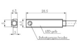 Sensorabmessungen Reedschalter