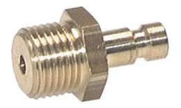 Plug-in nipple NW 2.7 with male thread Brass