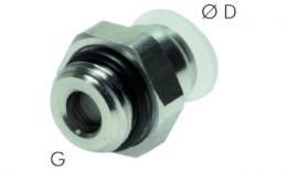 Push-in-couplings-cilindrical screw thread