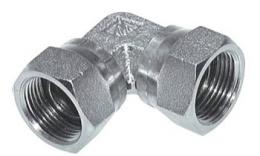 Elbow screw coupling with BSP thread Galvanized steel