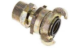 Safety claw couplings with threaded connection, male thread, DIN 3238