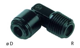Push-in food male stud coupling - BSPT male food