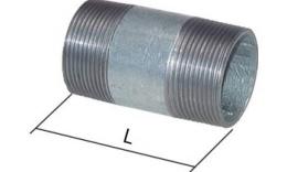 Pipe nipples Steel pipe ST37 galvanized, type 530