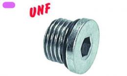 Plug with UNF wire - galvanized steel
