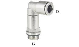 Knee push-in coupling, long, MSV - size