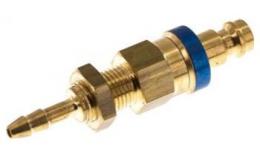 Double -sided closing clutch plug (blue sliding sleeve) NW5 with censer and bullet rod, brass (MS)