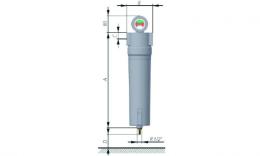 compressed air fine filter -A series_ drawing