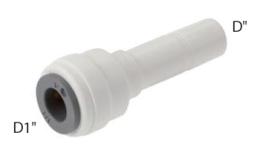 Stem Reducer Couplings, Food (inch) - Dimensions