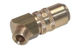 Coupling sleeves, male thread 45 °, DN 9 (13 mm spigot)