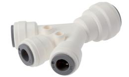 Three-way reducer coupling push-in, food (inch)